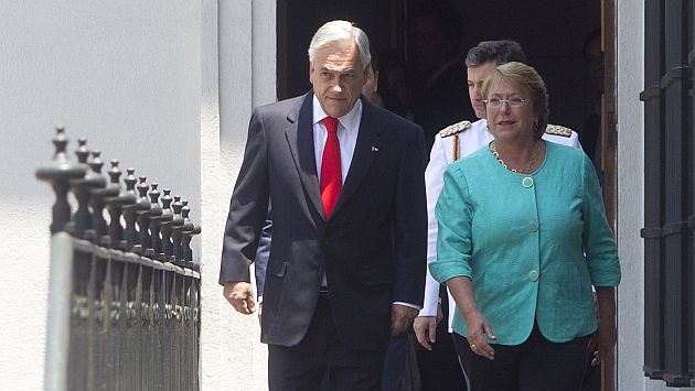 Sebastián Piñera dijo que Bachelet debe impugnar competencia de La Haya.  (AFP)