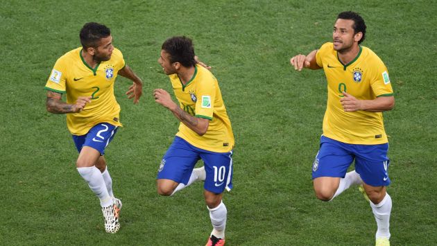 Neymar marcó el gol con el que Brasil empata 1-1 con Croacia. (AFP)