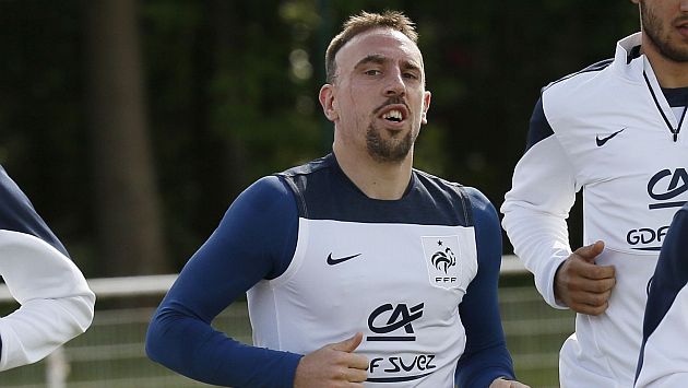 Brasil 2014: Franck Ribéry no podrá jugar por Francia. (AFP)