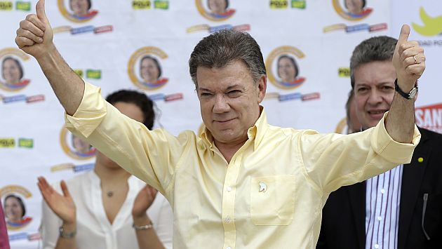 Colombias: Santos encabeza conteo preliminar de votos para la presidencia. (AP)