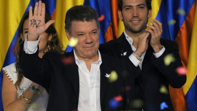 Juan Manuel Santos se comprometió a conseguir una paz justa. (AFP)