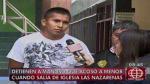 Marco Salvador Borda fue detenido por la Policía pero negó los cargos. (América TV)