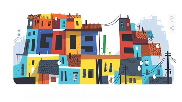 Favelas del Brasil fueron homenajeadas por Google. (Captura)