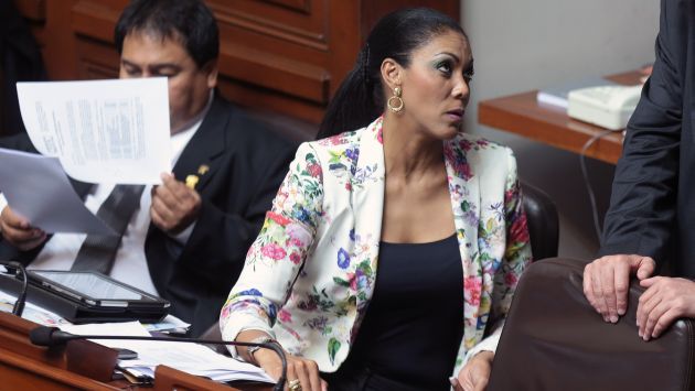 Cenaida Uribe podría ser suspendida si el Pleno aprueba recomendación de Ética. (Nancy Dueñas)
