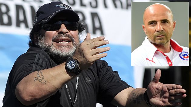 Diego Maradona elogió el trabajo de Jorge Sampaoli. (Reuters)