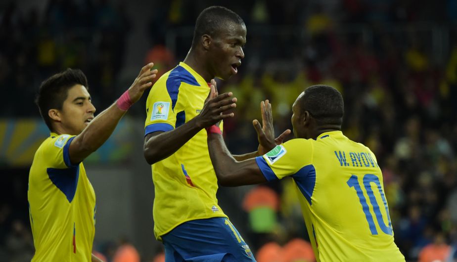 Enner Valencia marcó el tanto del empate de Ecuador ante Honduras. (AFP)
