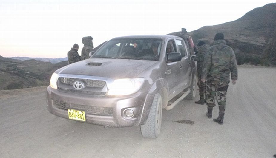 La Policía decomisó más de 84 kilos de PBC camuflados en una camioneta en Ayacucho. (Difusión)