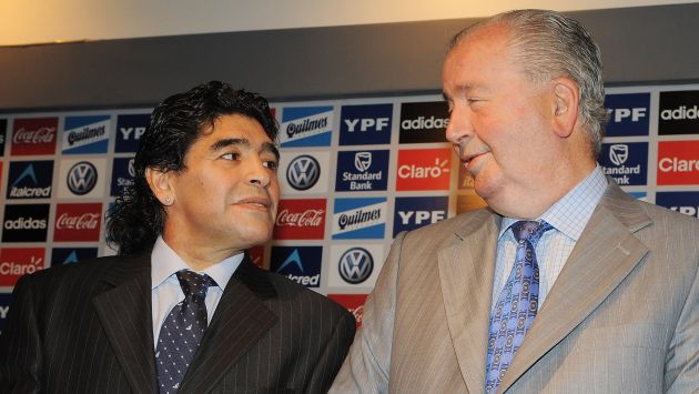 Maradona insultó a Grondona por calificarlo de mala suerte para Argentina. (Perú21)