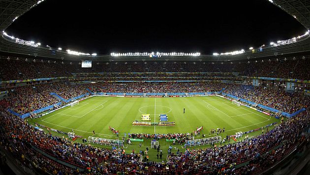 Copa del Mundo 2014 inyectará US$13,000 millones a la economía de Brasil. Foto del estadio Pernambuco en Recife. (Reuters)