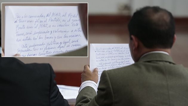 Gregorio Santos reconoce errores en mensaje antes de ser encarcelado. (Martín Pauca/Perú21)