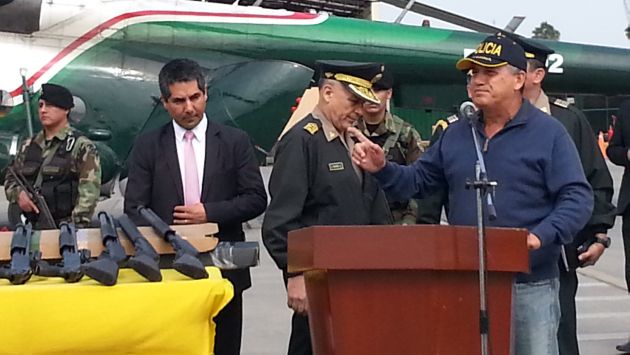 Material fue presentado en la sede de la Dirección de Aviación Policial. (Shirley Ávila)