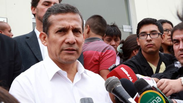 “Este no es un paquetazo, son medidas para reactivar la economía”, asegura Ollanta Humala. (Presidencia Perú)