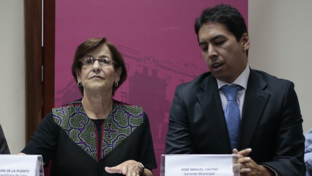 Alcaldesa de Lima, Susana Villarán, deberá explicar su respaldo al gerente edil, José Miguel Castro. (Perú21)