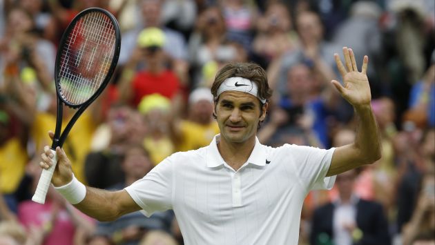 Roger Federer ganó a colombiano por 6-3, 6-1 y 6-3. (AP)