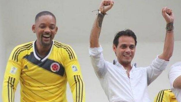 Marc Anthony y Will Smith son hinchas de Colombia. (Internet)