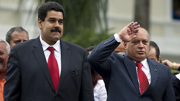Venezuela: Nicolás Maduro y Diosdado Cabello, las cabezas del chavismo. (AFP)