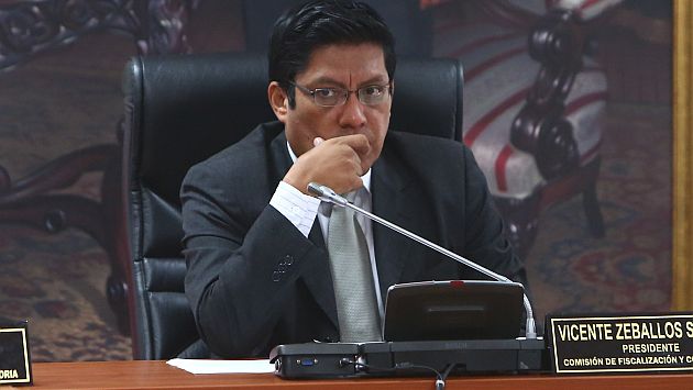 Vicente Zeballos fue elegido presidente de la comisión que investiga a Orellana. (Rafael Cornejo)