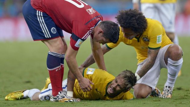 Neymar le reveló a Marcelo que no sentía sus piernas. (AP)