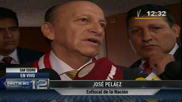 José Peláez declaró a la prensa tras presentar informe. (Canal N)