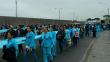 Enfermeras de Essalud bloquearon óvalo del aeropuerto Jorge Chávez