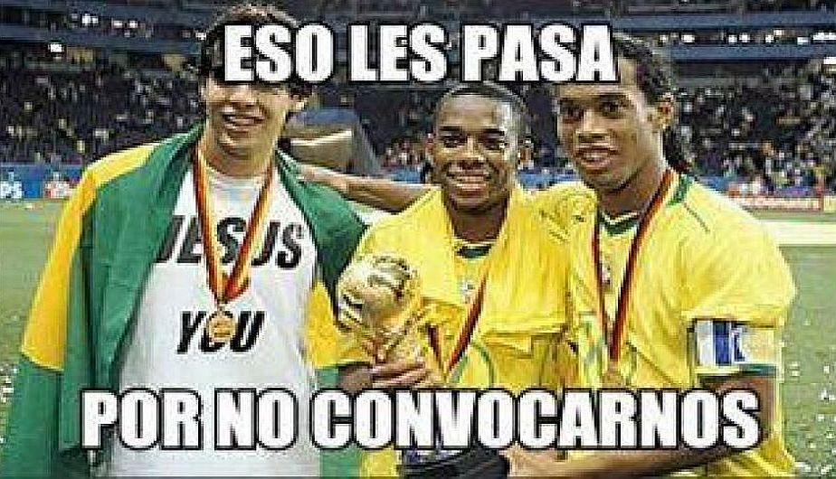 Muchos criticaron que la falta de contundencia en el ataque de Brasil se debió a la ausencia de jugadores de renombre como Kaká, Robinnho y el veterano Ronaldinho. (Internet)