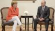 Vladimir Putin y Angela Merkel abogaron por reanudar negociaciones en Ucrania