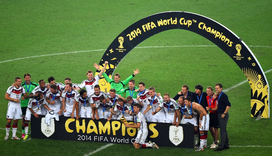 Alemania obtuvo su cuarto título de una Copa del Mundo. (AFP)