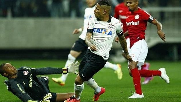 Paolo Guerrero reaparece con gol en triunfo 2-1 de Corinthians ante Inter. (Difusión)