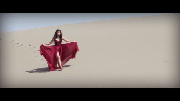 Wendy Sulca grabó en el desierto. (YouTube)