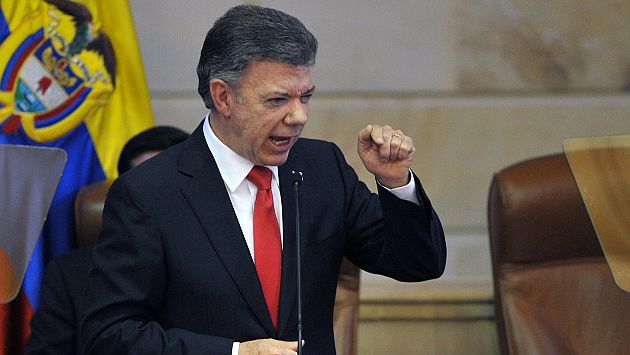 “Vamos a eliminar la reelección presidencial”, señala Juan Manuel Santos. (AFP)