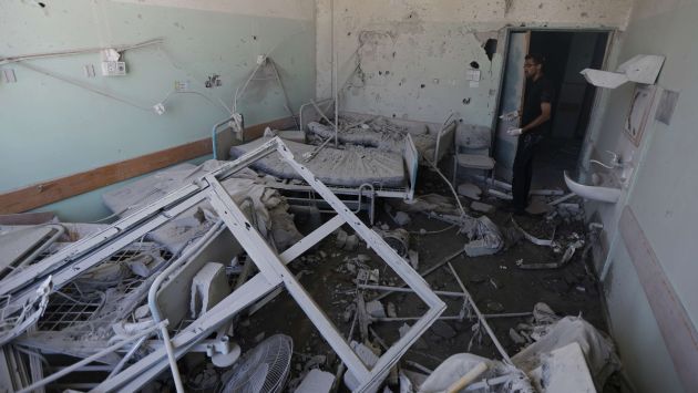 Cuatro personas murieron en reciente bombardeo a hospital. Siete soldados israelíes fallecieron producto del conflicto en menos de 24 horas. (AP)