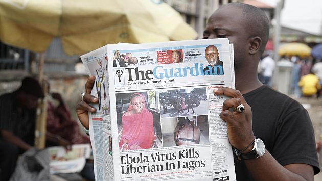 Ébola: Nigeria en estado de alerta por primer caso mortal en Lagos. (AP)