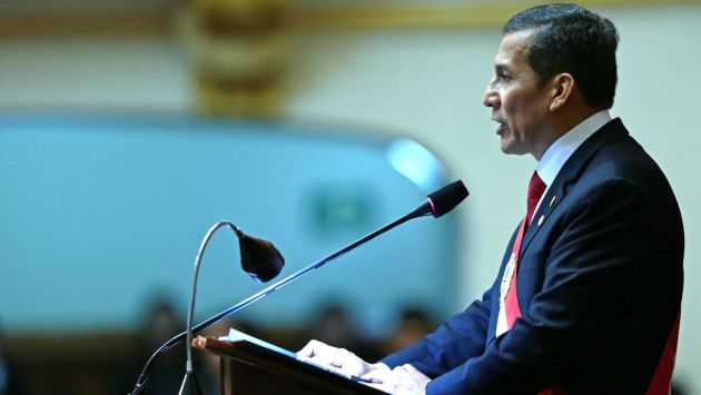 Ollanta Humala dio su balance de año y anunció fuerte inversión en salud y educación. (Andina)