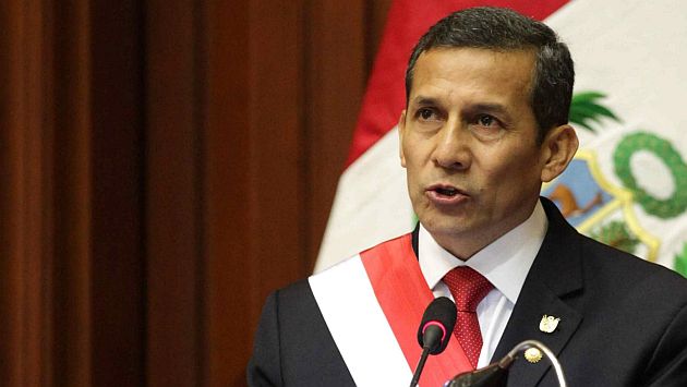 Ollanta Humala durante su discurso por 28 de Julio. (EFE)