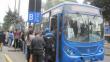 Corredor Azul: Protransporte justifica falta de buses en segunda prueba 
