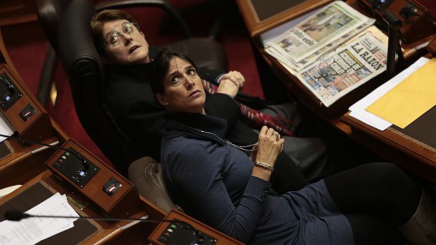 Lourdes Alcorta y Gaby Pérez del Solar se fueron a Concertación Parlamentaria. (USI)