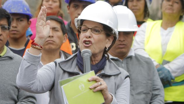 Susana Villarán se dirigió a vecinos de SJL. (Mario Zapata/Canal N)