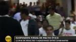 Chiclayo: Suspendieron Pacto Ético. (RPPTV)