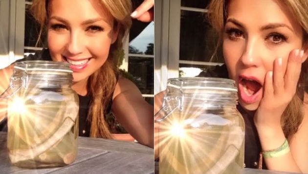 Las supuestas costillas de Thalía alborotan las redes sociales. (Instagram)