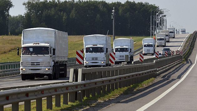 Rusia envió convoy de 289 camiones con ayuda humanitaria a Ucrania. (Reuters)