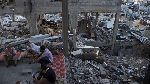 Ciudad de escombros. (AFP)