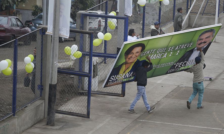 Susana Villarán inició hoy su campaña a la reelección. (Martin Pauca)