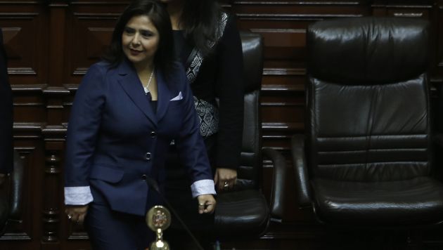 Jara explicó la política general del gobierno ante el pleno del Legislativo. (Nancy Dueñas)