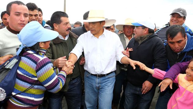 Humala defiende mapa. (Presidencia)