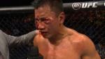 Cung Le terminó con el rostro muy dañado por los golpes de Bisping. (UFC)