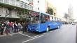 Corredor Azul: Quinto ensayo se realiza hoy con 78 buses