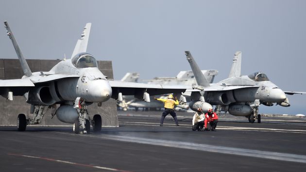 Las fuerzas militares estadounidenses desplegaron hoy un nuevo ataque aéreo selectivo. (EFE)