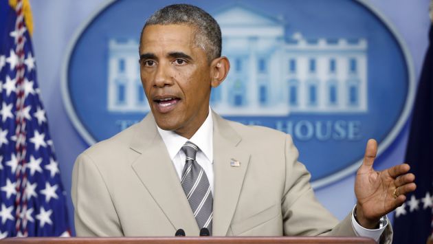 Barack Obama en rueda de prensa desde Washington. (Reuters)