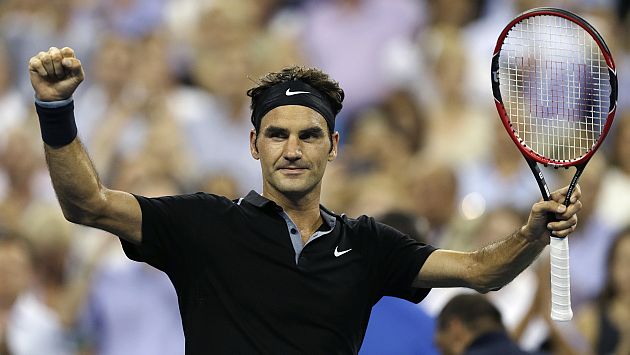 Roger Federer clasificó a cuartos de final del US Open. (AP)