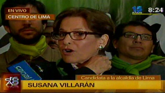 Susana Villarán retó Luis Castañeda a debatir sus propuestas antes de las elecciones de octubre. (Captura Canal N)